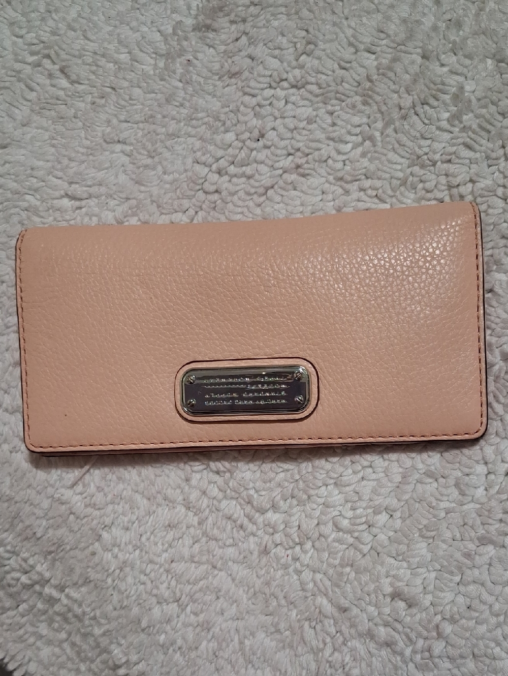 Marc By Marc Jacobs Peach Leather Long Wallet - Women's Clutch